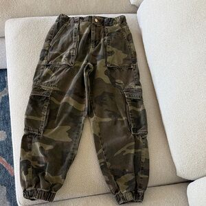 All Saints Olive Camouflage Cargo Pants
